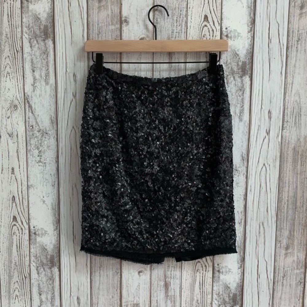 Talbots sequin skirt black size 0p